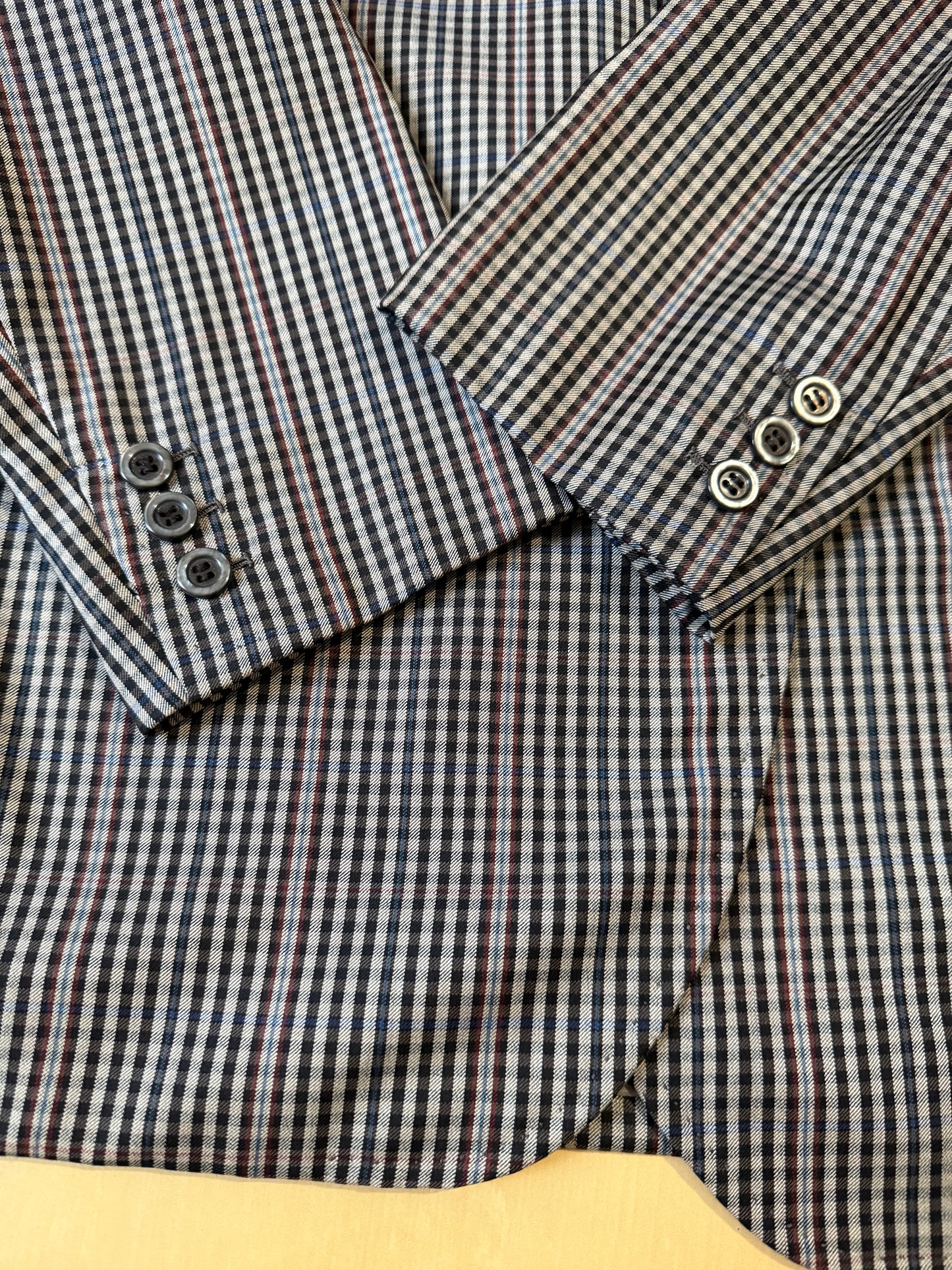 Giacca sartoriale in flanella pettinata check - tg. 50/52