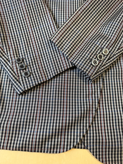 Giacca sartoriale in flanella pettinata check - tg. 50/52
