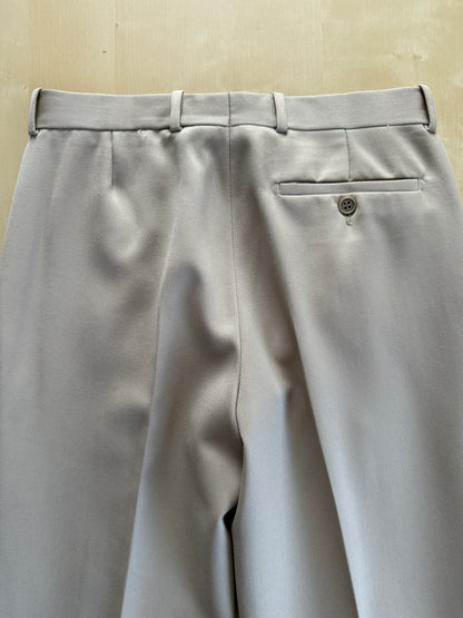 Pantaloni anni ‘80 twill pettinato beige (NOS) - tg. 44