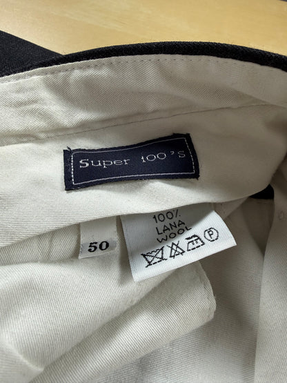 Pantaloni Burberry flanella pettinata antracite - tg. 50
