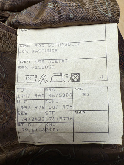 Giacca “Tracht” tirolese in lana e cashmere - tg. 52/54