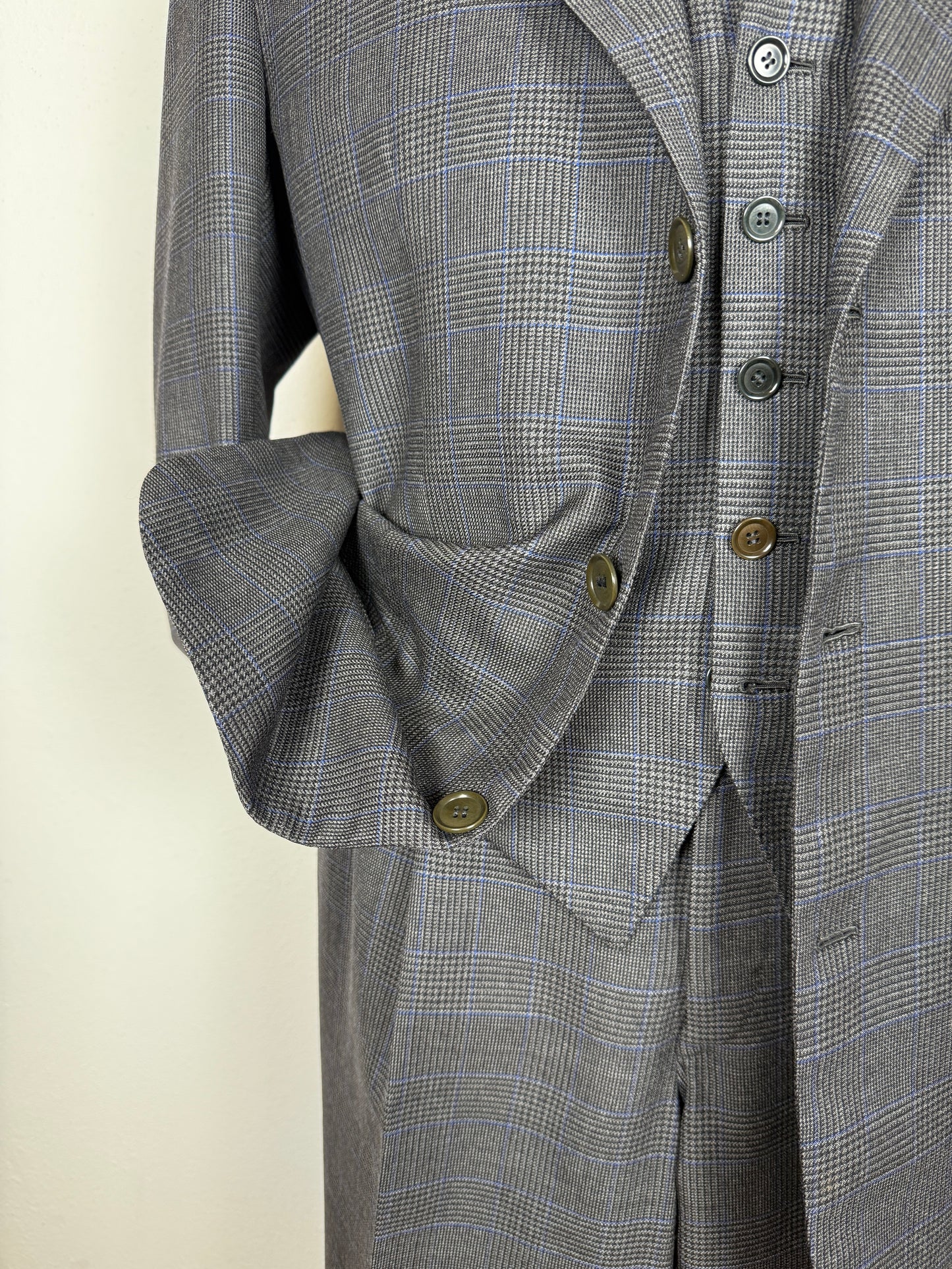 Completo 3 pezzi sartoriale principe di Galles - tg. 50