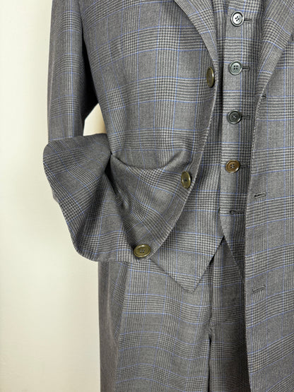 Completo 3 pezzi sartoriale principe di Galles - tg. 50