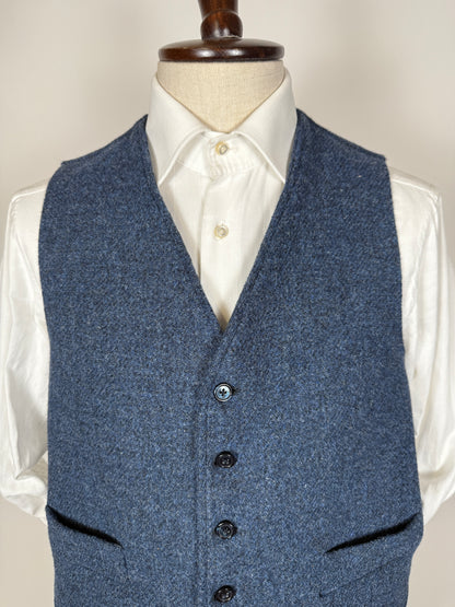 Panciotto in tweed blu - tg. 52/54