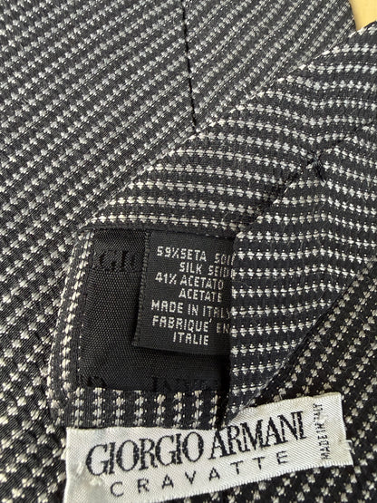 Cravatta Armani vintage trama optical