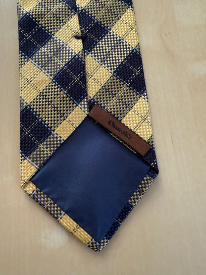 Cravatta Church’s tartan giallo e blu