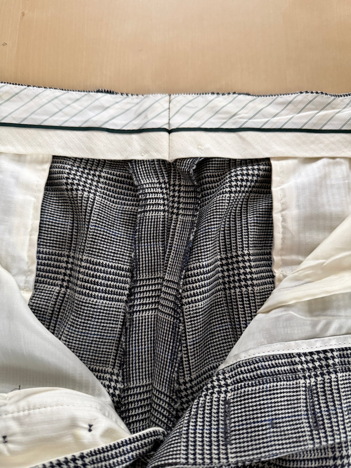 Pantaloni anni ‘80 flanella principe di Galles - tg. 52