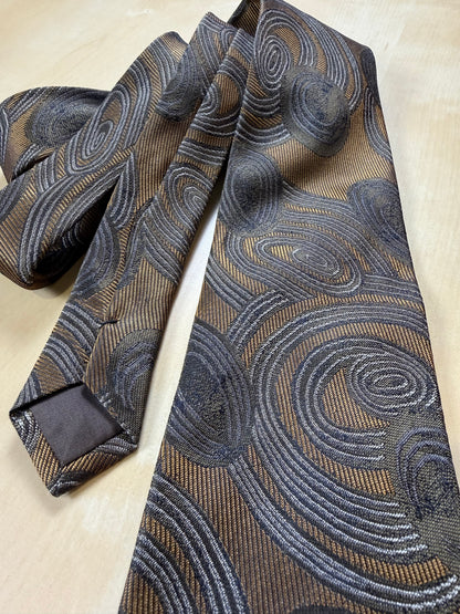Cravatta Versace vintage jacquard astratto