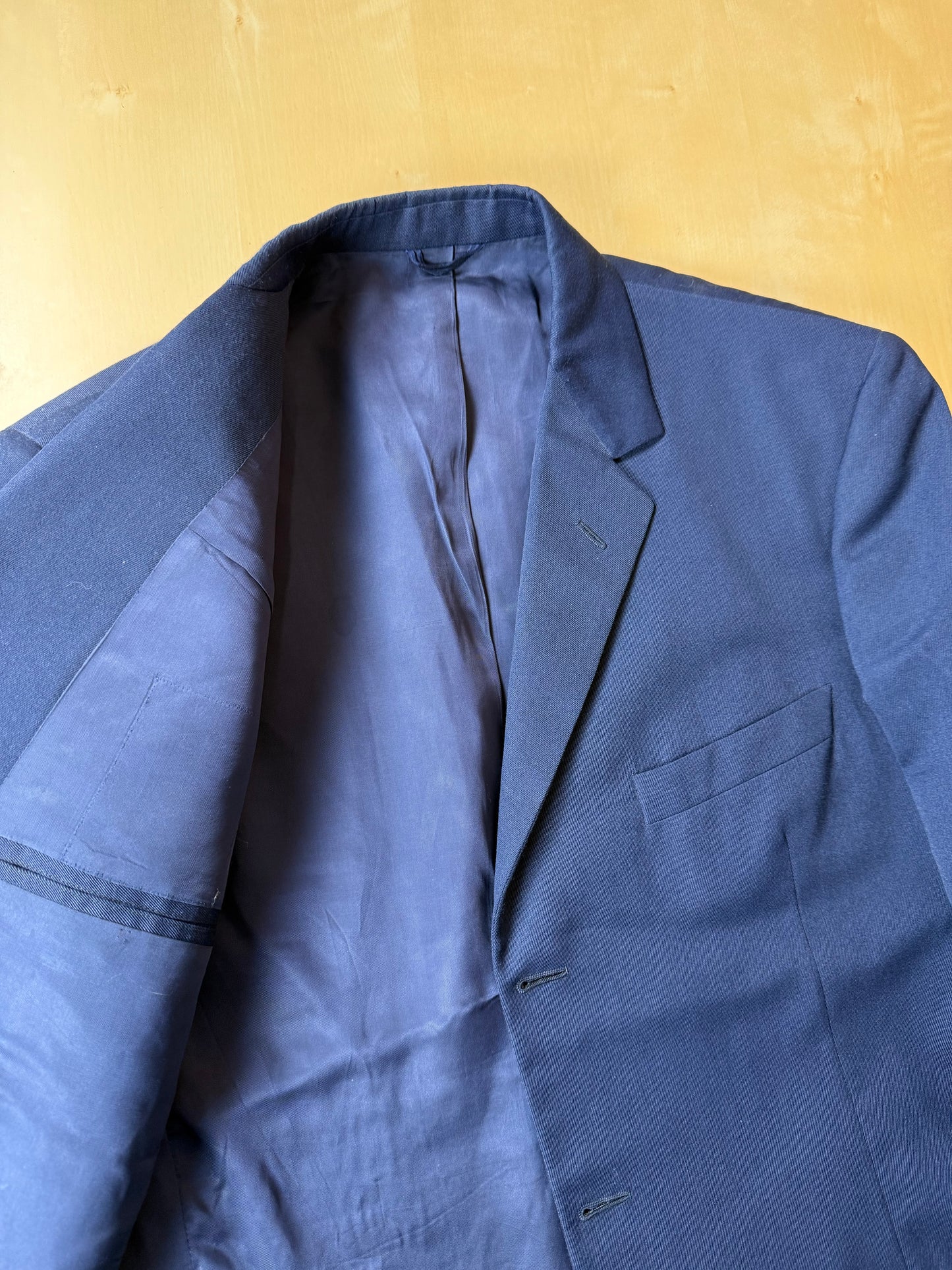 Completo anni ‘60 twill pettinato blu - tg. 48/50