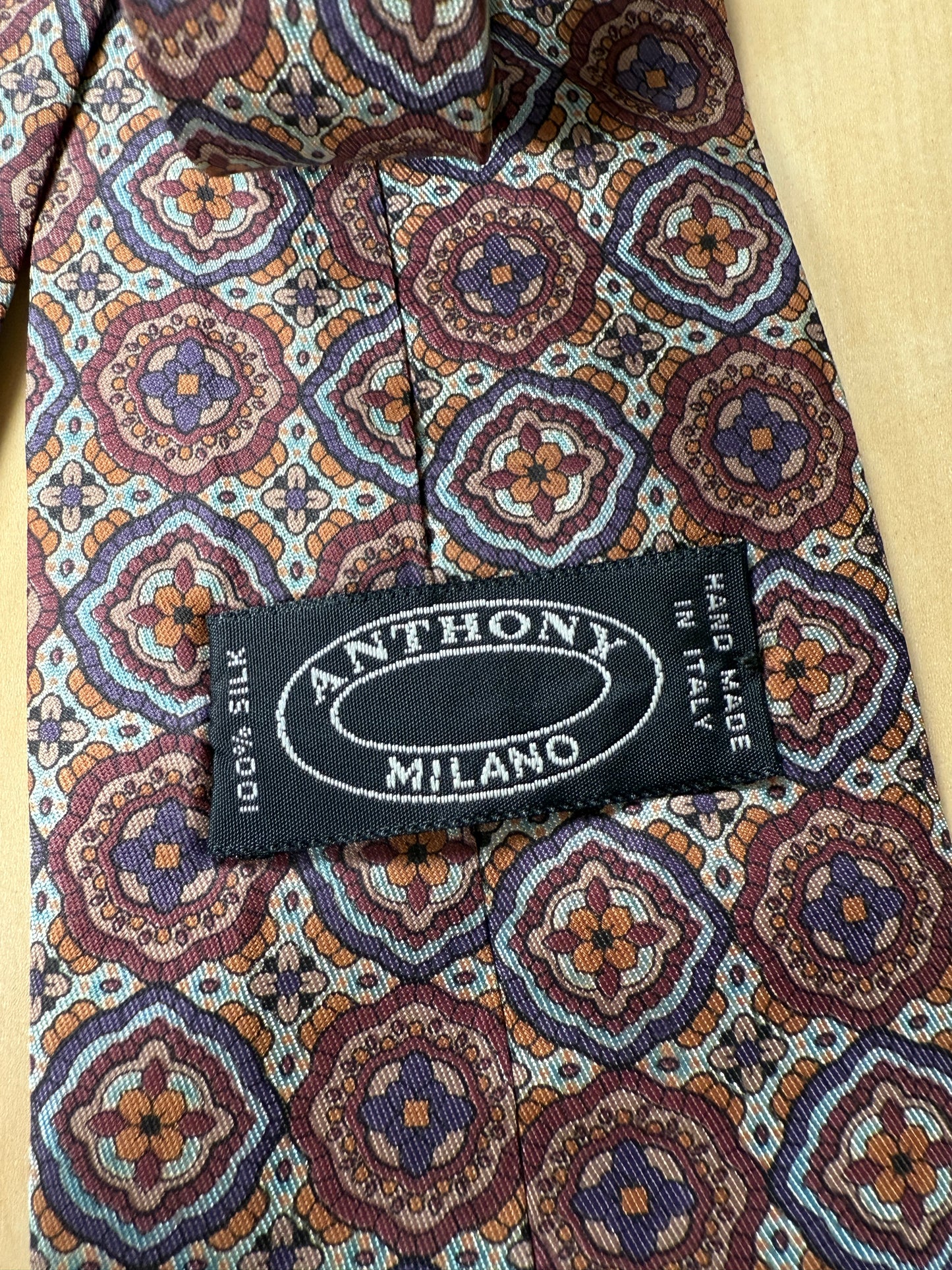 Cravatta fantasia rosette mandala