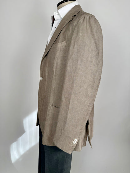 Boglioli K. Jacket estiva in seta e lino tessuto spigato - tg. 52