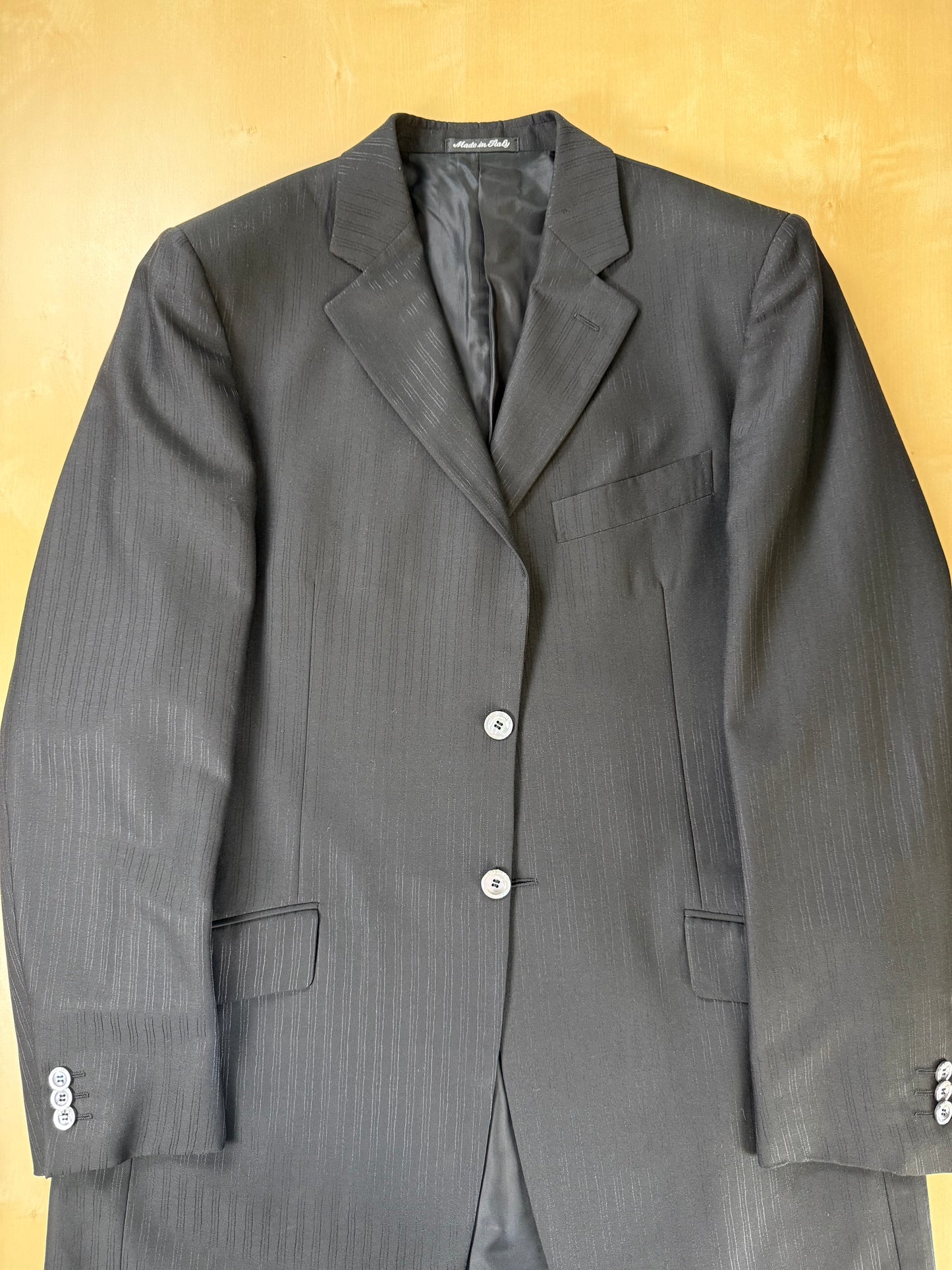 Completo 3 pezzi Pal Zileri nero lana e seta - tg. 50