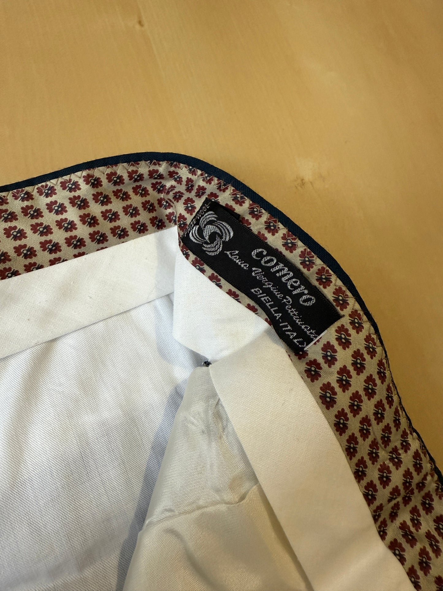 Pantalone anni ‘80 in fresco lana color petrolio (NOS) - tg. 46