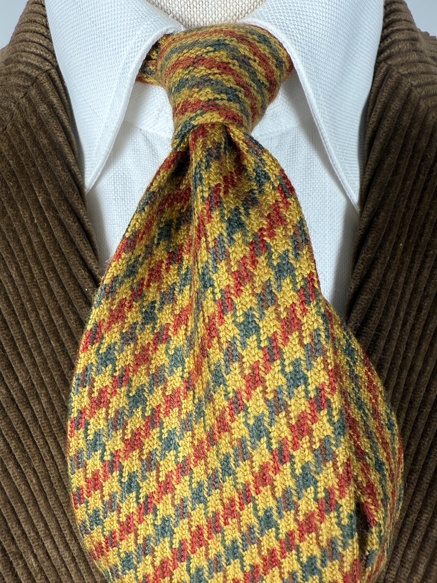 Cravatta in tweed pied-de-poule