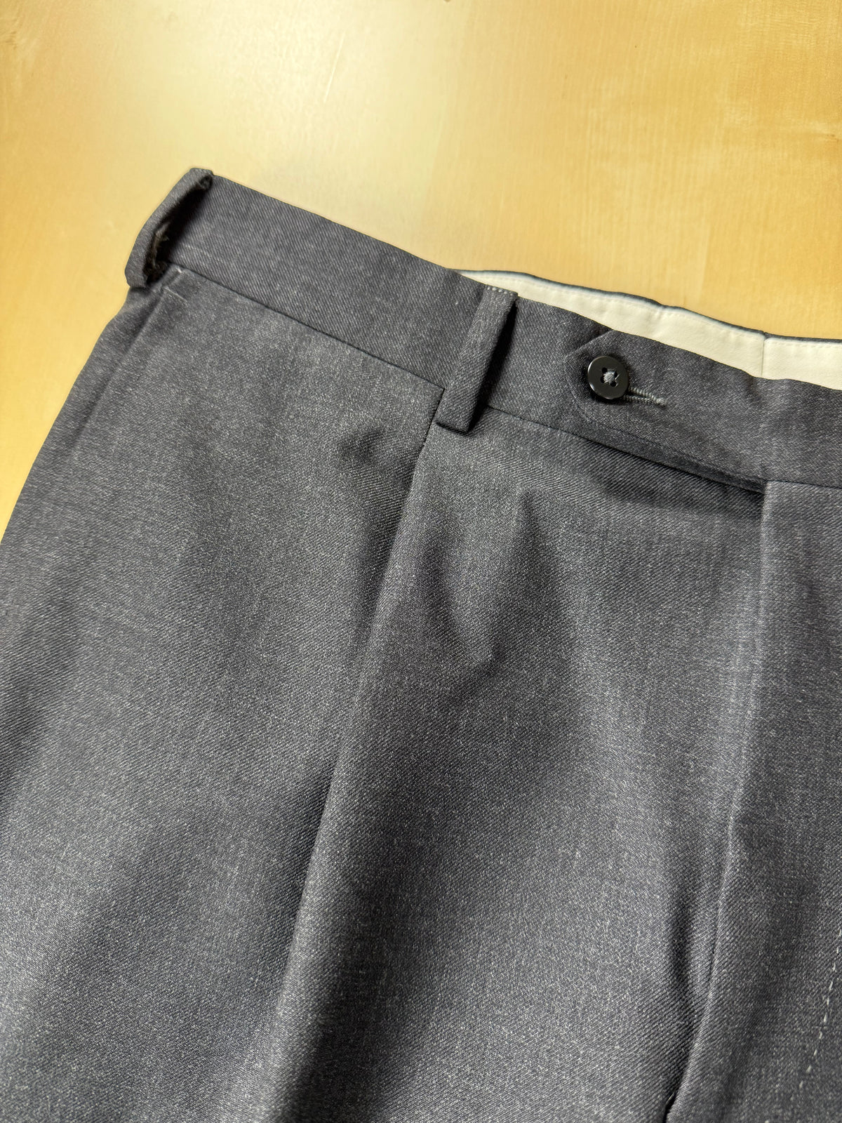 Pantaloni Burberry flanella pettinata antracite - tg. 50