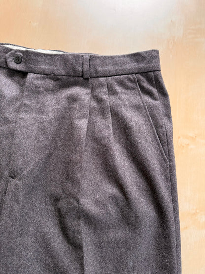 Pantaloni in flanella marrone anni ‘80 - tg. 52