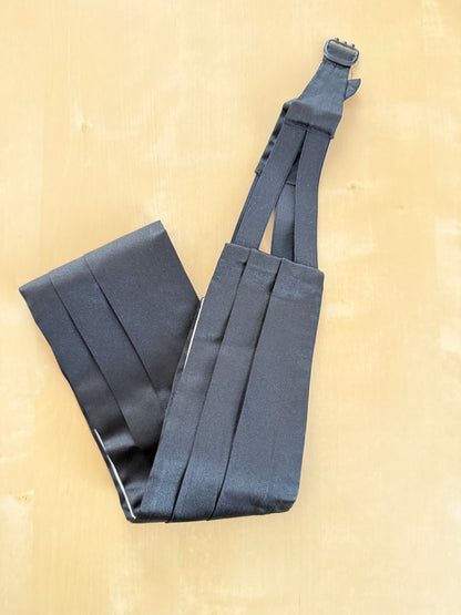 Fascia da smoking in raso di seta - 110 cm