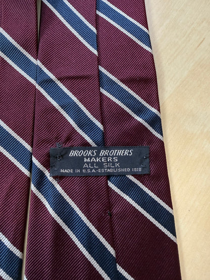 Cravatta Brooks Brothers bordeaux righe