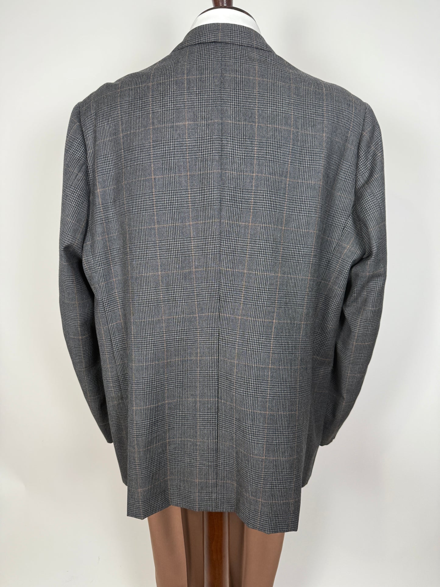 Giacca doppiopetto sartoriale anni ‘60 principe di Galles - tg. 58/60