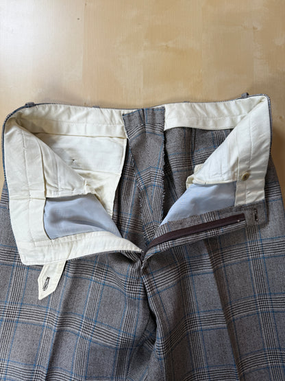 Pantaloni sartoriali anni ‘70 flanella principe di Galles - tg. 48