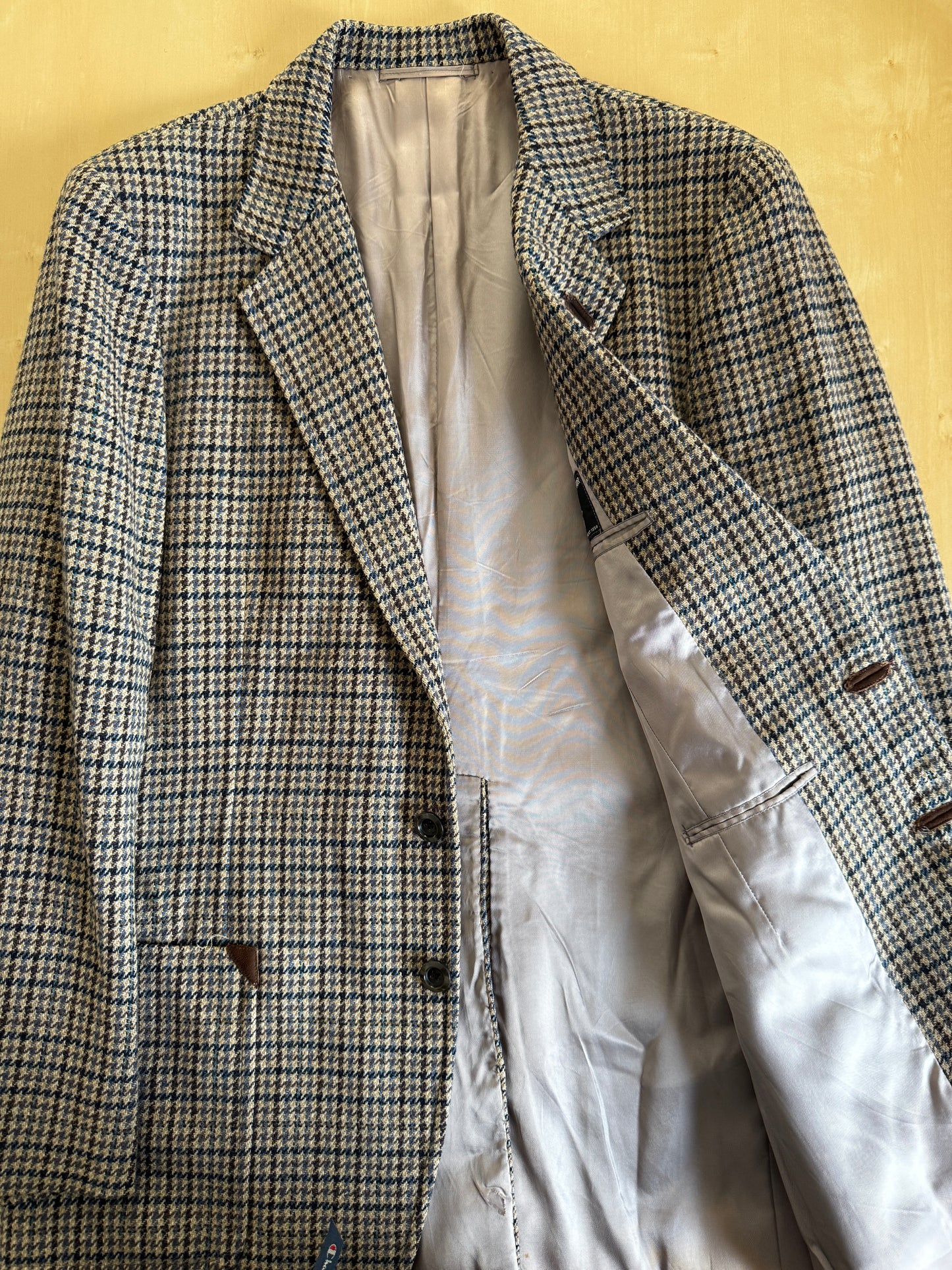 Giacca tweed pied-de-poule Lane Crawford Hong Kong anni ‘60/‘70 - tg. 48/50