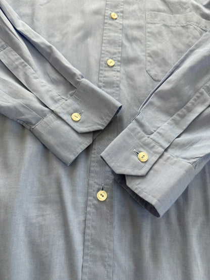Camicia sartoriale anni ‘70/‘80 Oxford azzurro - M/L collo 42