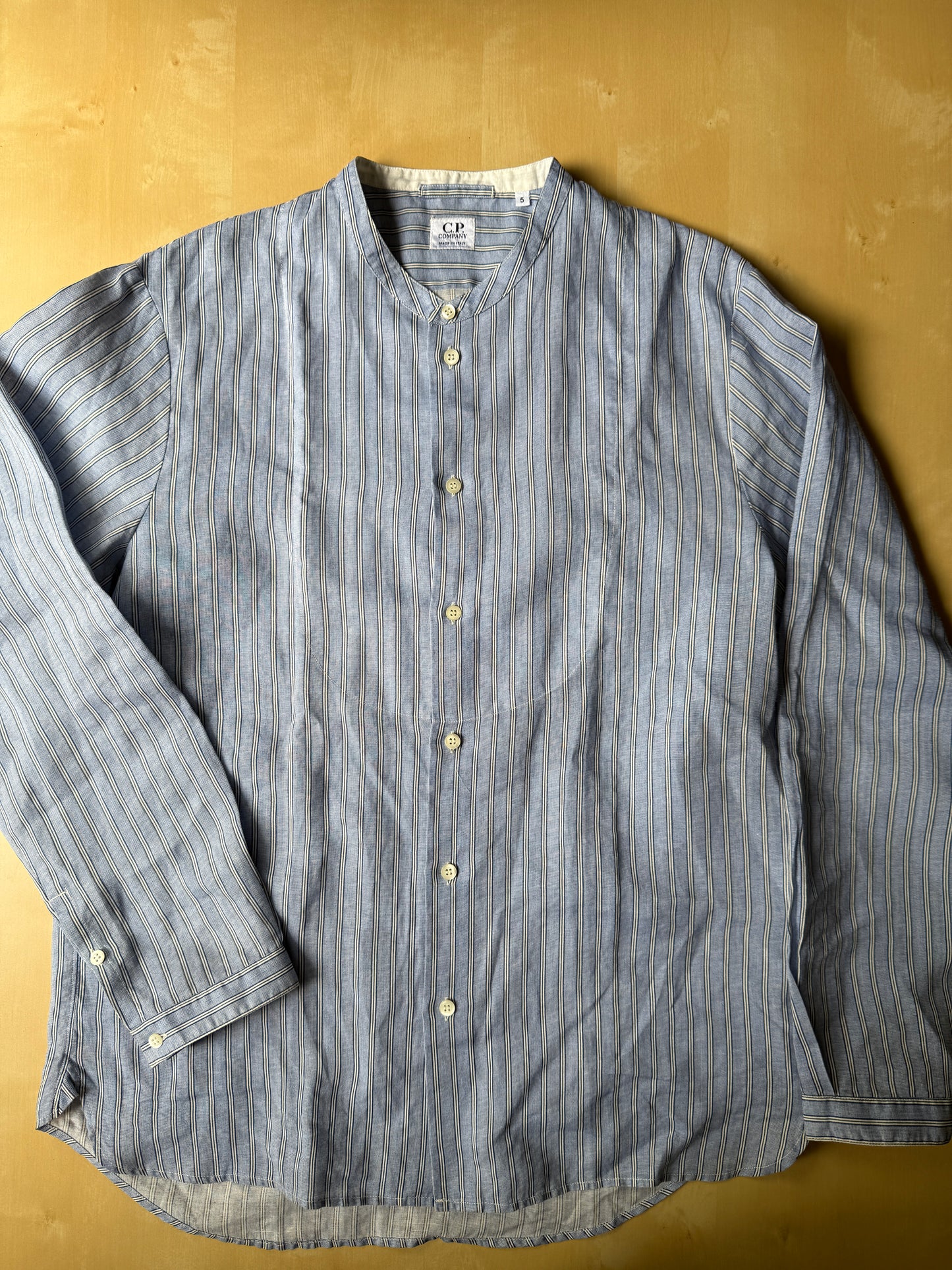 Camicia CP company in ramia con collo coreano (SS 2004) - L