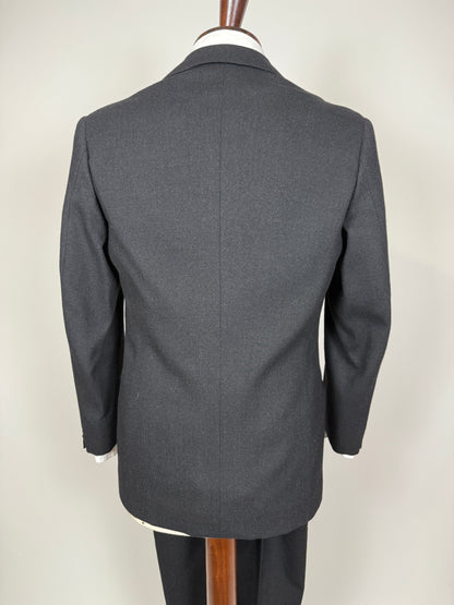 Completo anni ‘60 sartoriale flanella antracite - tg. 46