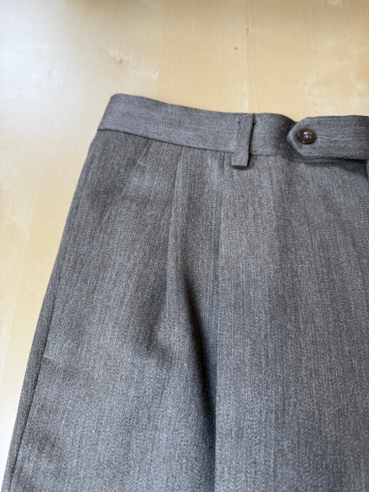 Completo anni ‘80 in covert verde cachi (NOS) - tg. 52