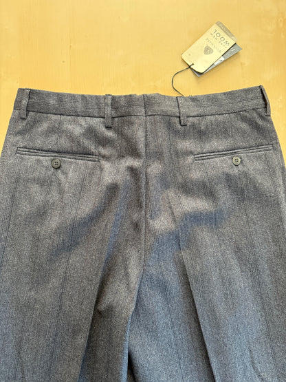 Pantaloni flanella grigia riga rossa anni ‘90 (NOS) - tg. 48/50