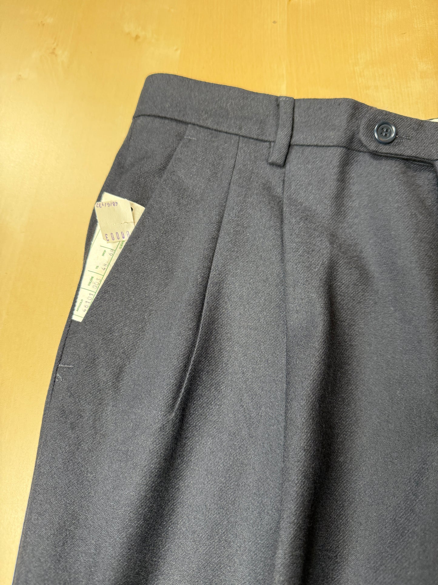 Pantaloni flanella blu notte (NOS) - tg. 46/48