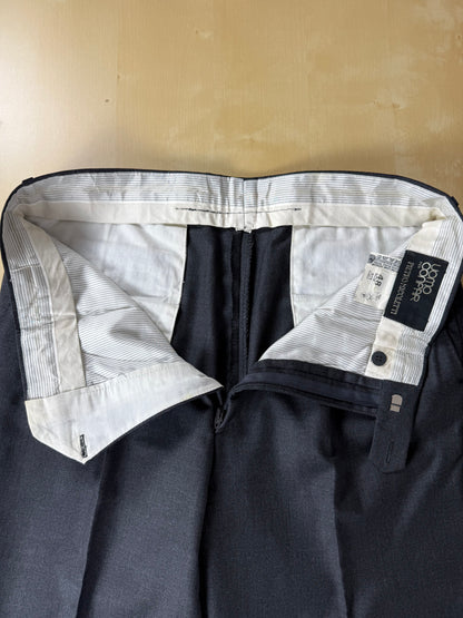 Pantaloni anni '80 flanella pettinata antracite - tg. 48/50