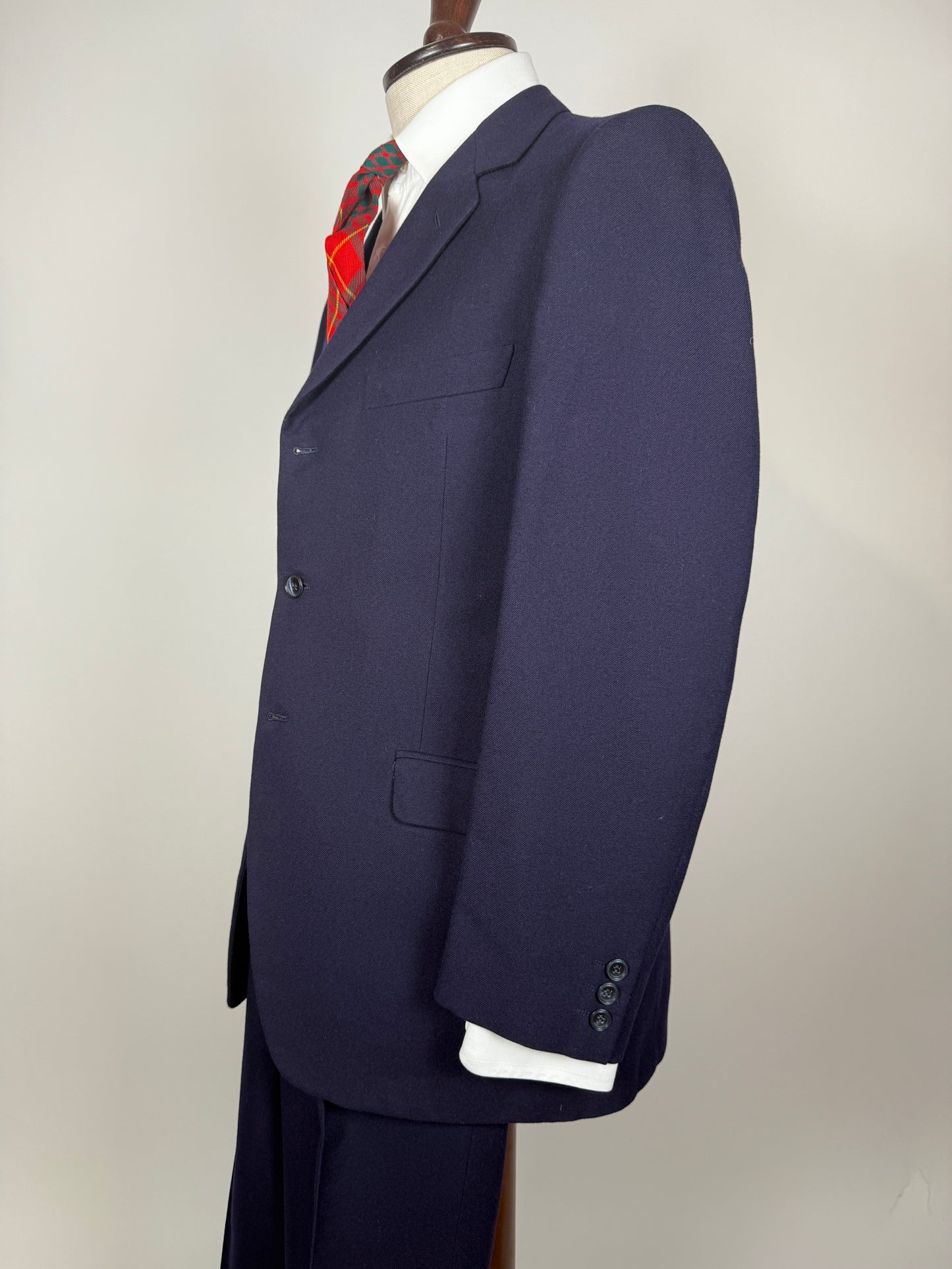 Completo anni ‘60 flanella blu - tg. 46