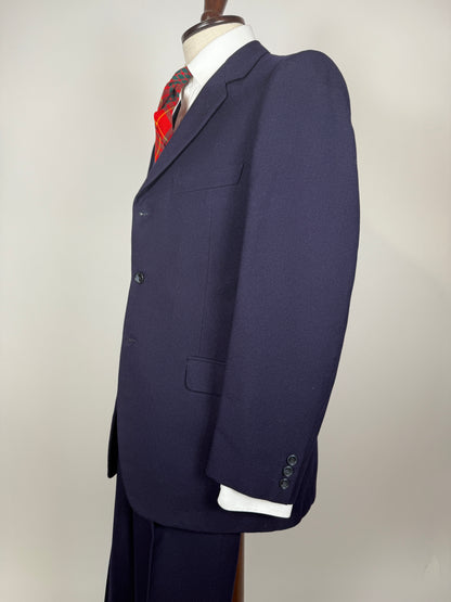 Completo anni ‘60 flanella blu - tg. 46