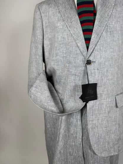 Completo in lino grigio chiaro (nuovo) - tg. 54/56