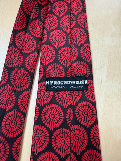 Cravatta Prochownick vintage rosoni
