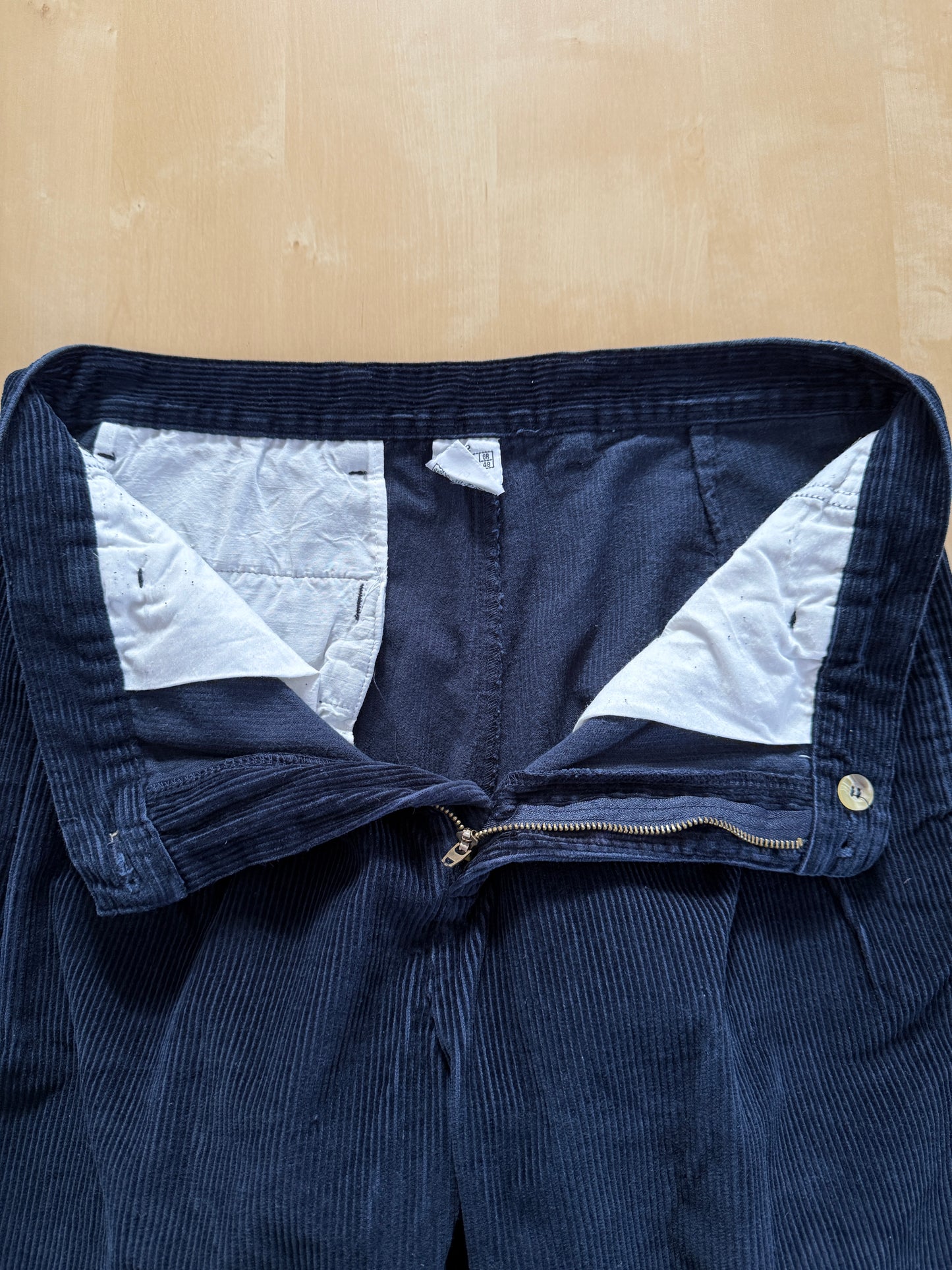 Pantaloni velluto a coste blu anni ‘90 - tg. 48