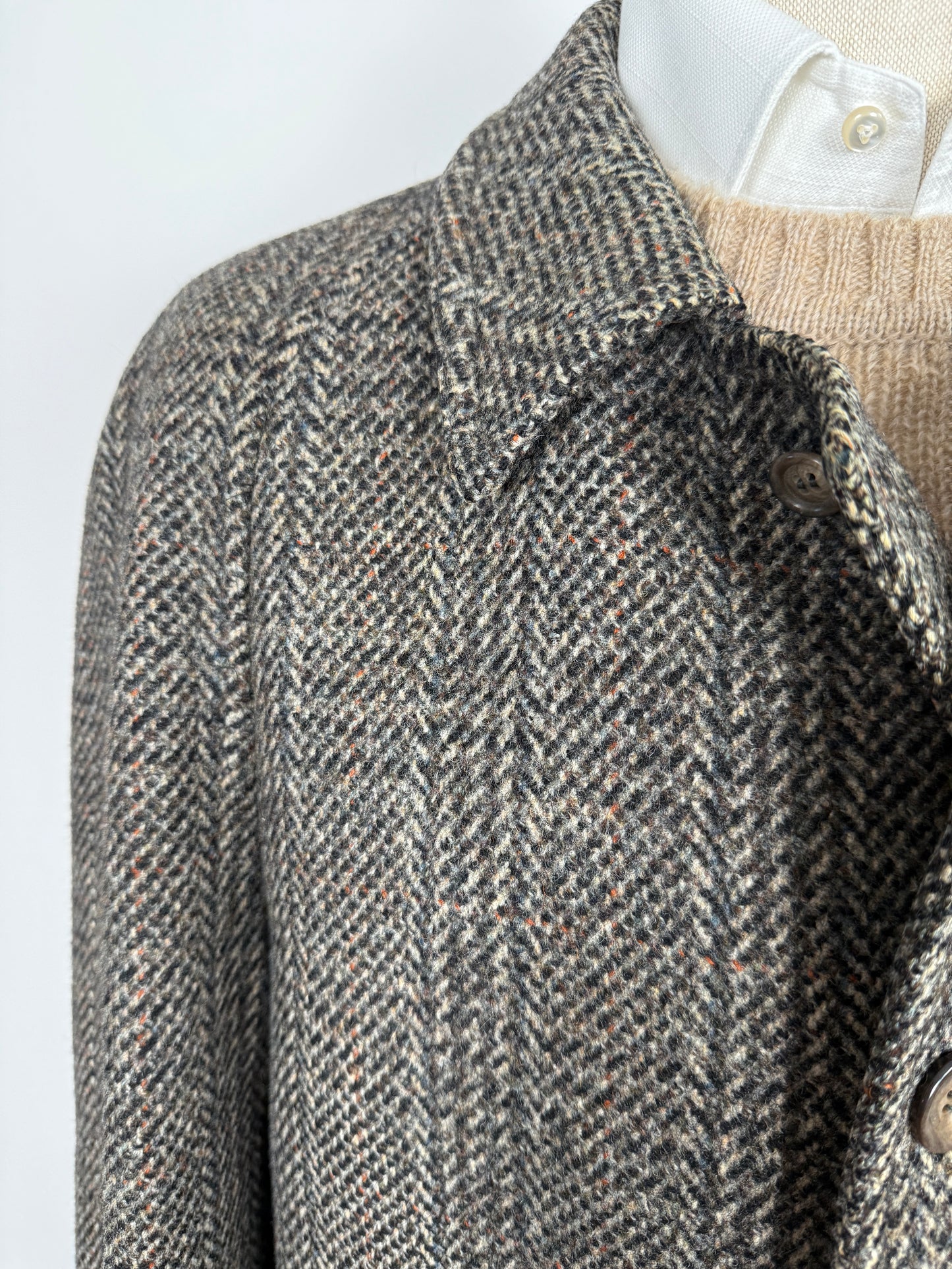 Cappotto raglan in tweed scozzese Crombie - tg. 50-52