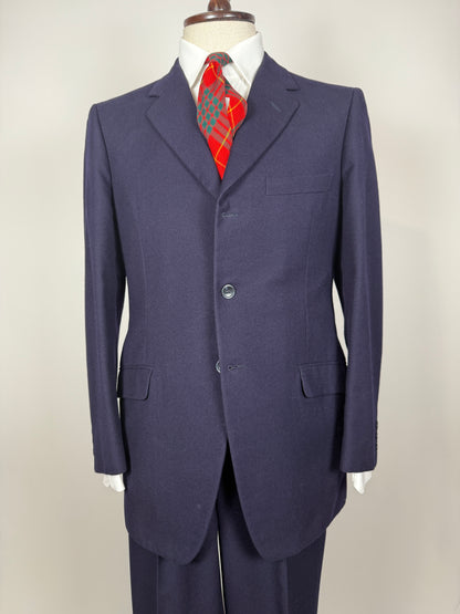 Completo anni ‘60 flanella blu - tg. 46