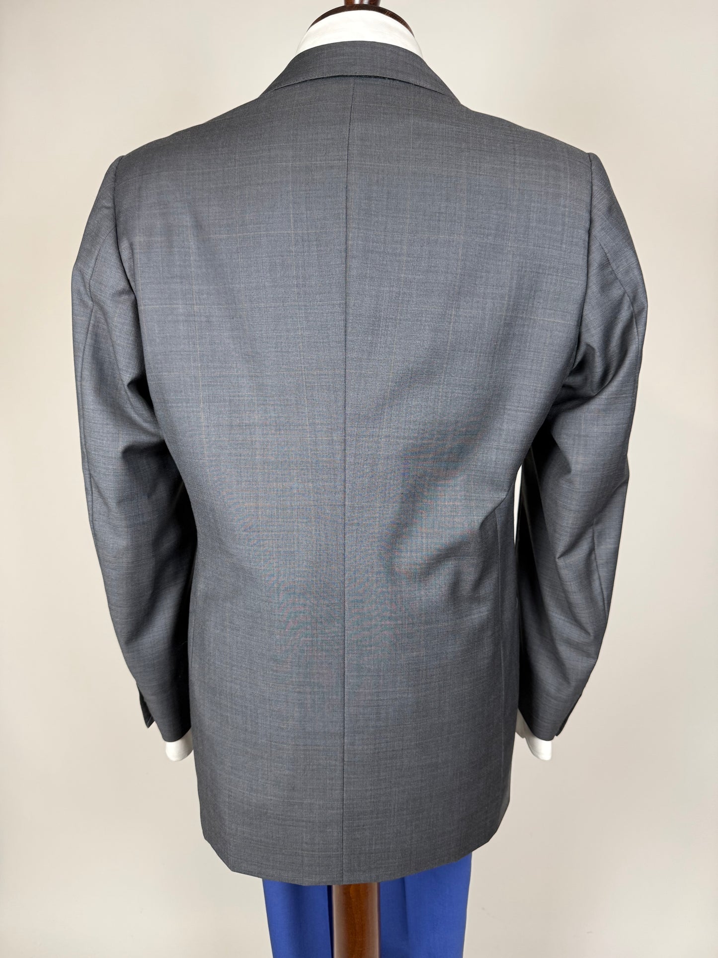 Giacca sartoriale fresco lana antracite finestrata - tg. 48
