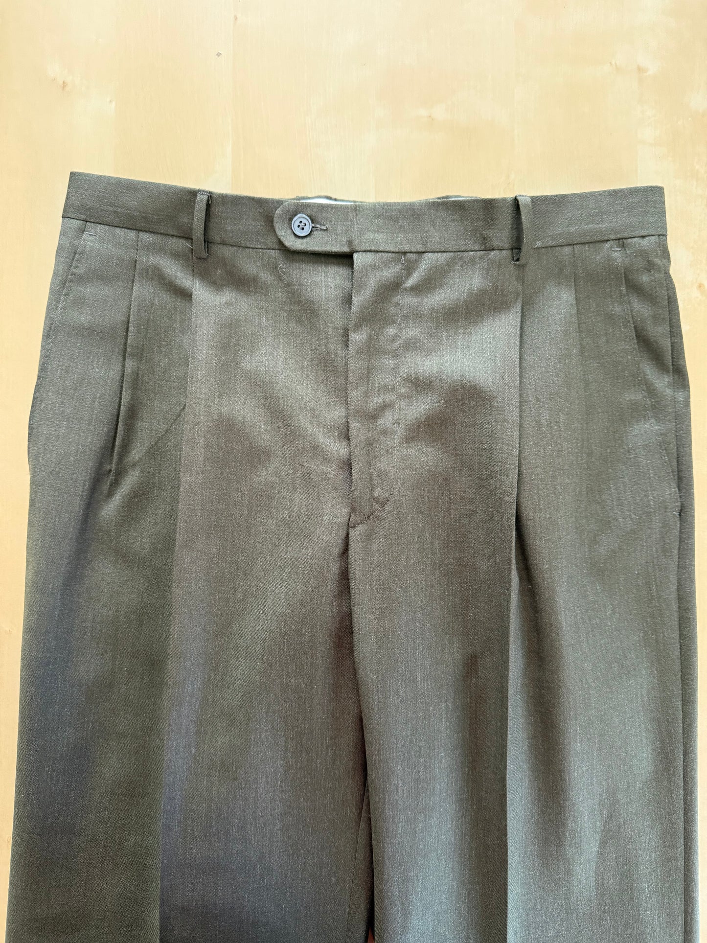 Pantaloni fresco lana verde scuro - tg. 48/50