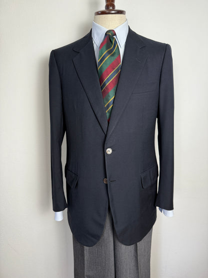 Giacca/blazer Brioni anni ‘80 in twill blu - tg. 48/50