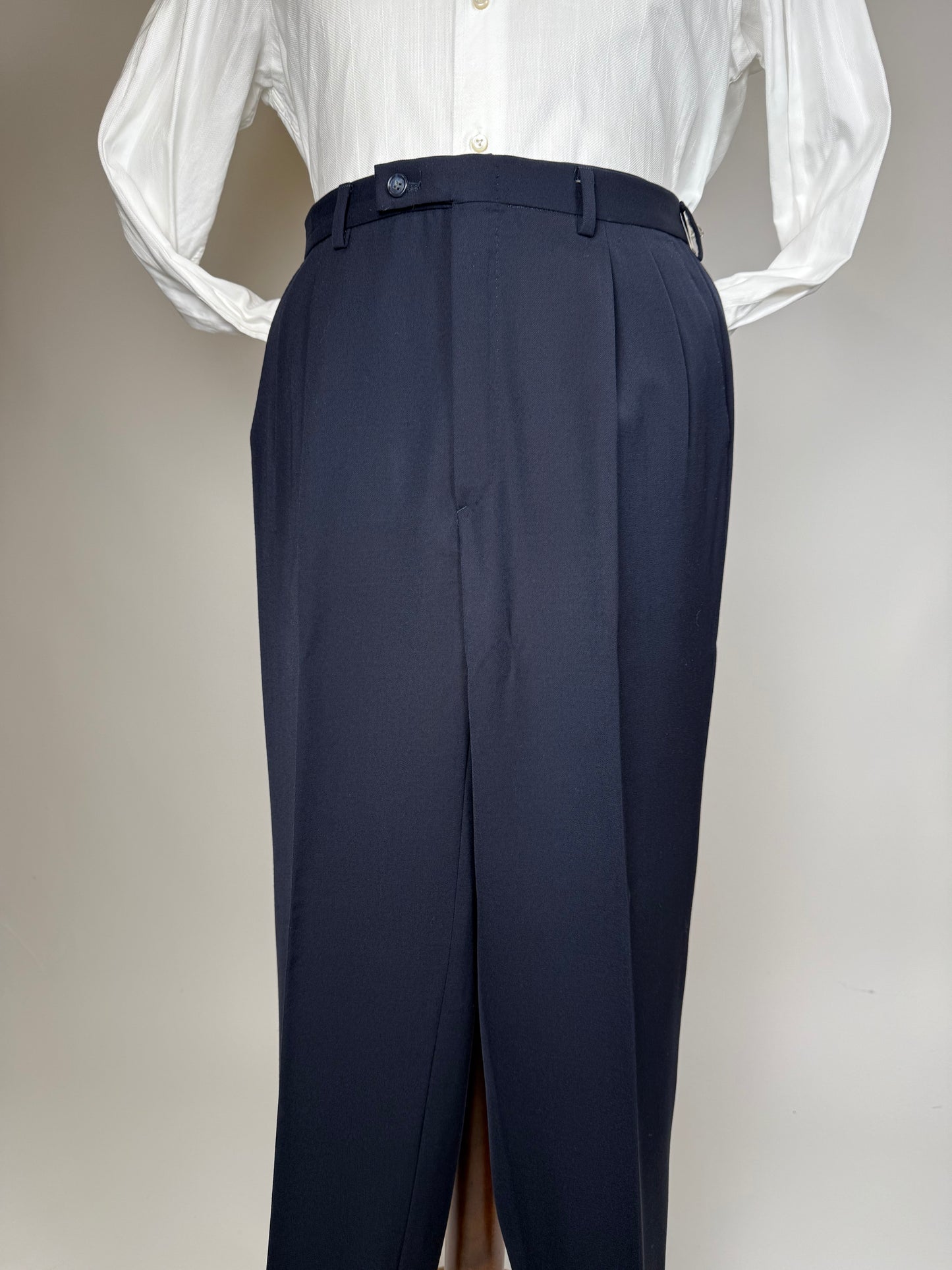 Pantaloni anni '80 twill blu - tg. 48/50