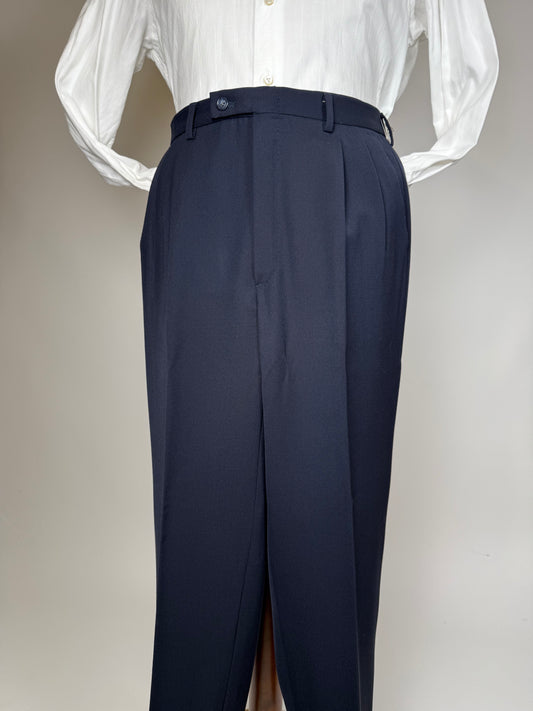 Pantaloni anni '80 twill blu - tg. 48/50