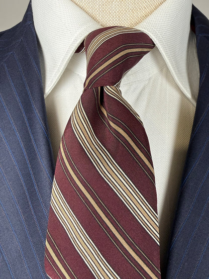 Cravatta Yves Saint Laurent vintage crêpe a righe