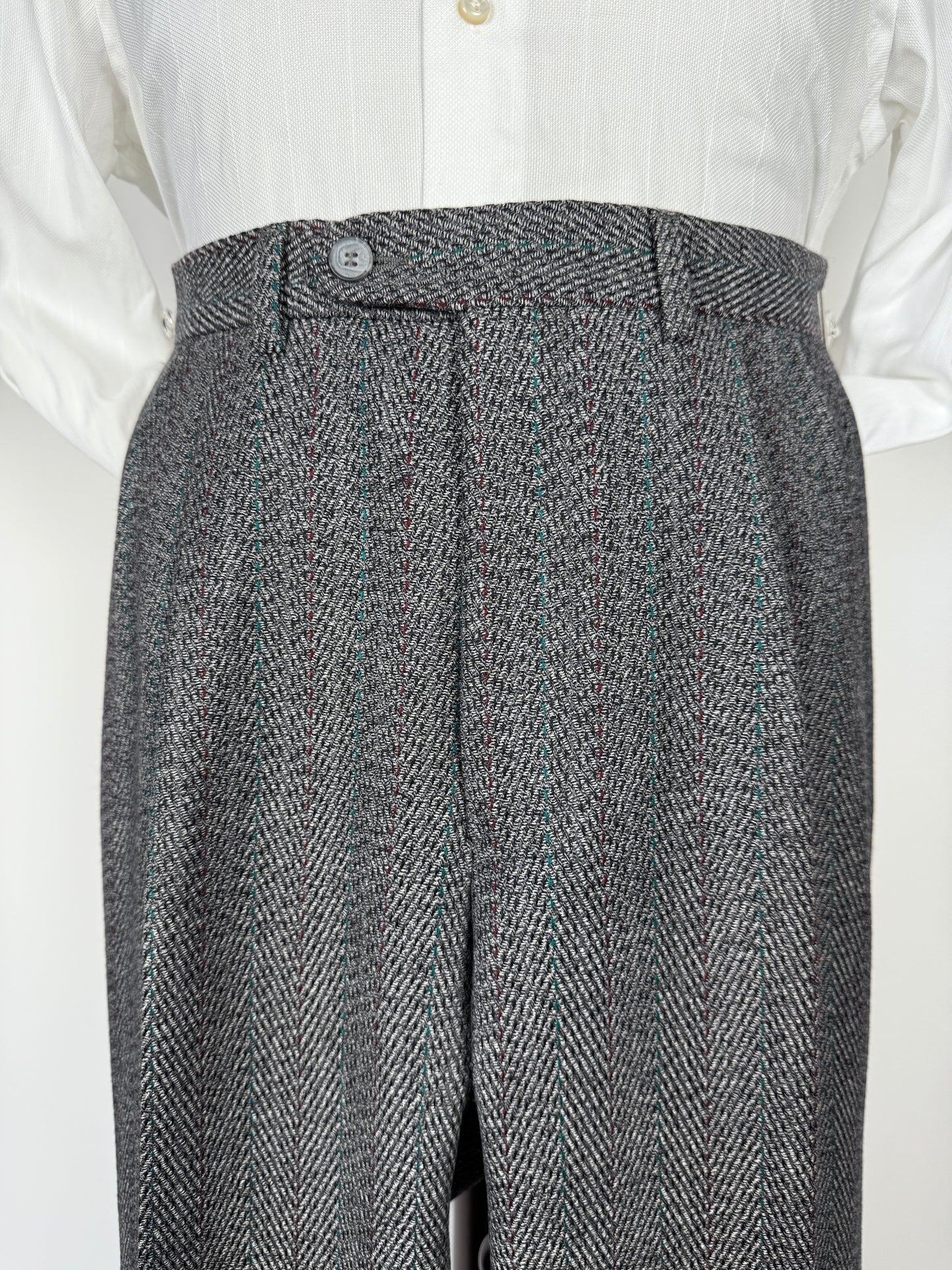 Pantalone in tweed spinato anni ‘80 (NOS) - tg. 46