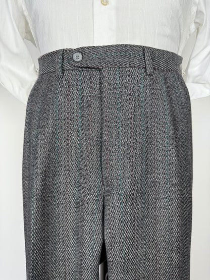 Pantalone in tweed spinato anni ‘80 (NOS) - tg. 46