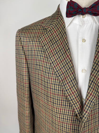 Giacca De Paz in lino fantasia check - tg. 52