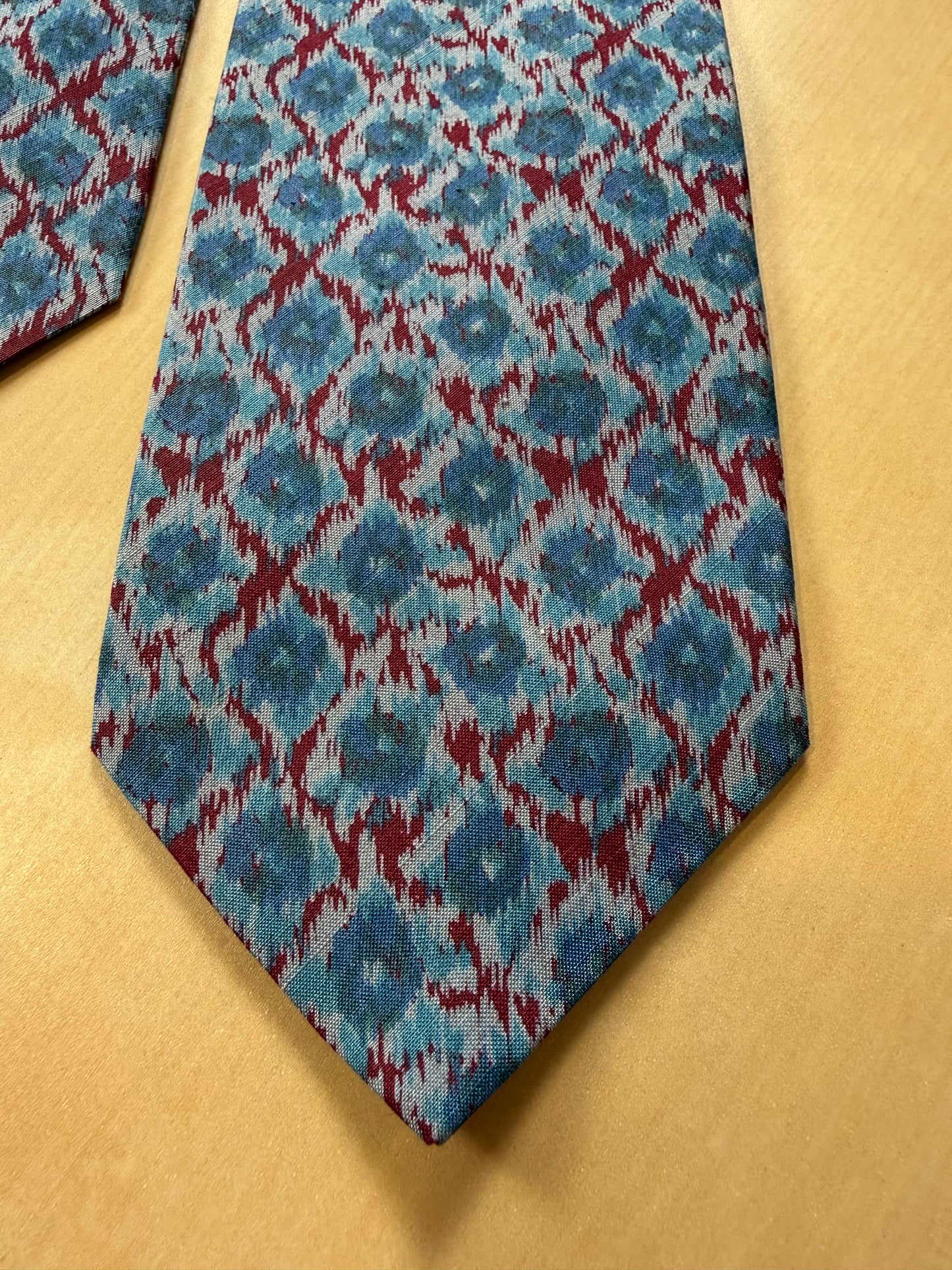 Cravatta Armani vintage seta shantung fantasia astratta