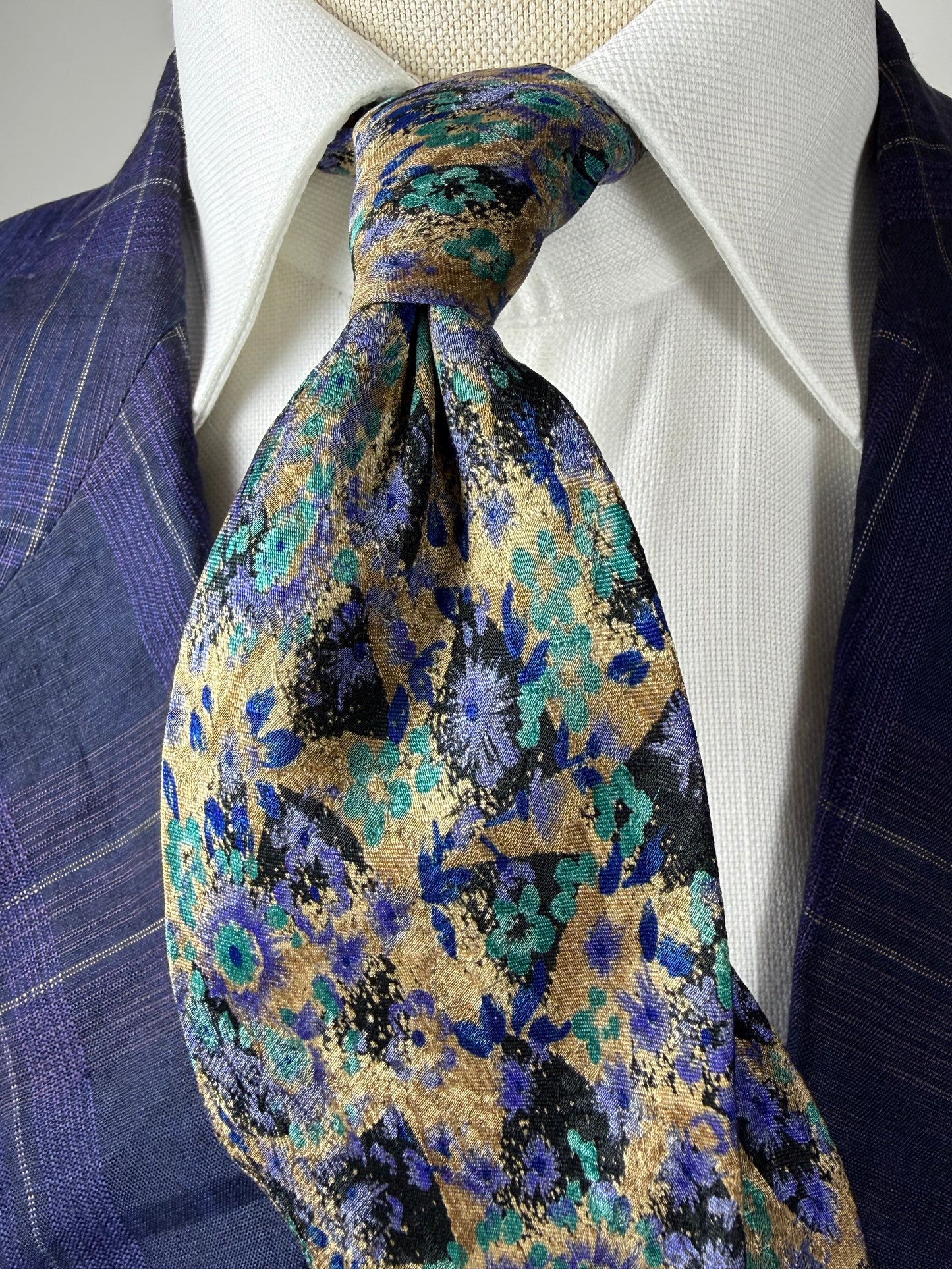 Cravatta Prochownick floreale jacquard